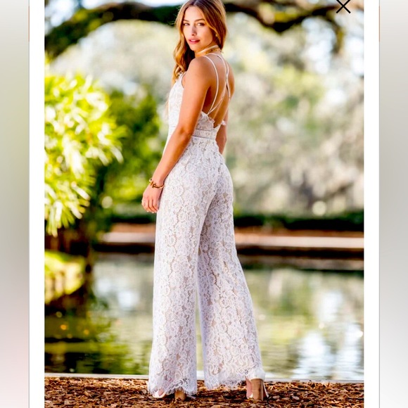 Altar'd State Off Shoulder Floral Jumpsuit Size M